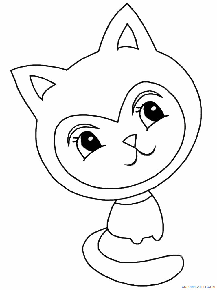 Cute Cats Coloring Pages for Girls cute cats 19 Printable 2021 0303 Coloring4free