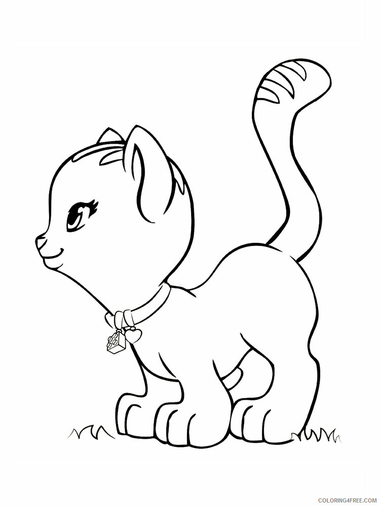 Cute Cats Coloring Pages for Girls cute cats 7 Printable 2021 0309 Coloring4free