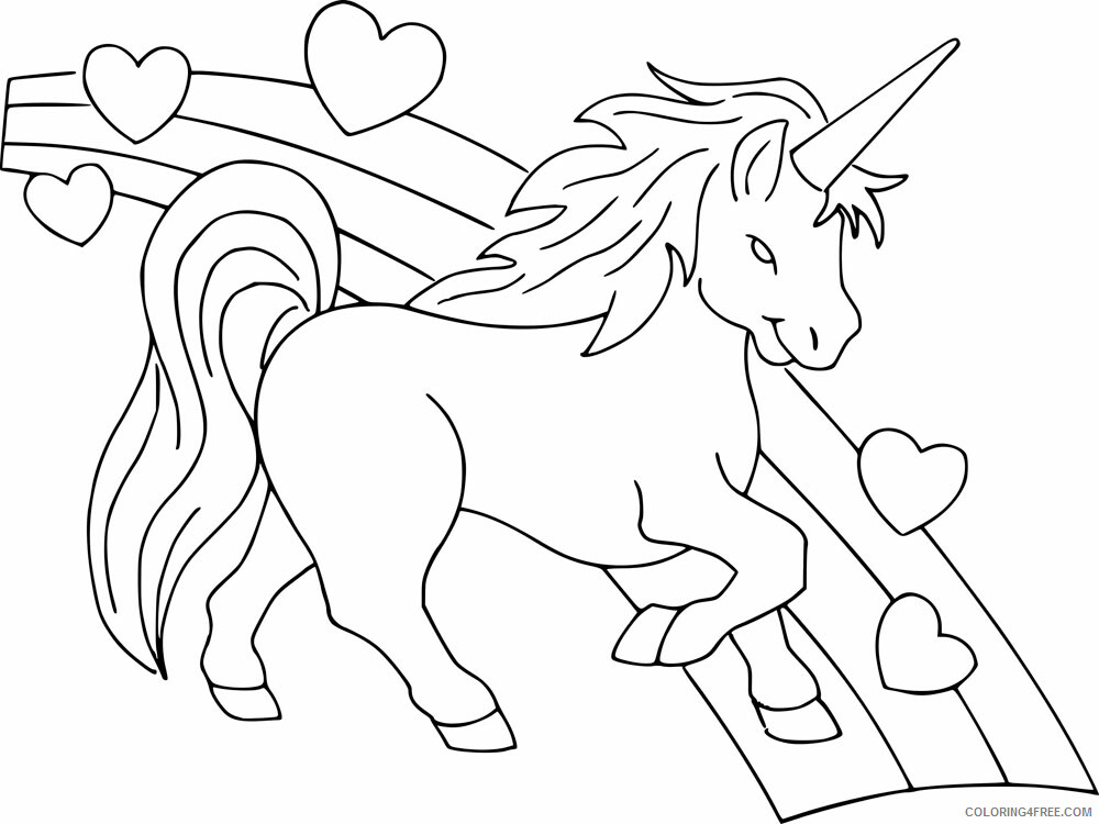 Cute Unicorns Coloring Pages for Girls CUTE UNICORNS 13 Printable 2021 0318 Coloring4free
