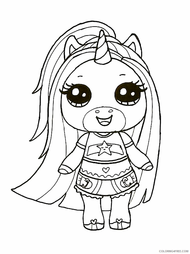Cute Unicorns Coloring Pages for Girls CUTE UNICORNS 3 Printable 2021 0328 Coloring4free