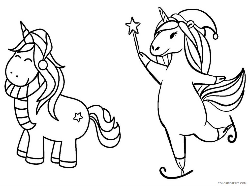 Cute Unicorns Coloring Pages for Girls CUTE UNICORNS 6 Printable 2021 0331 Coloring4free