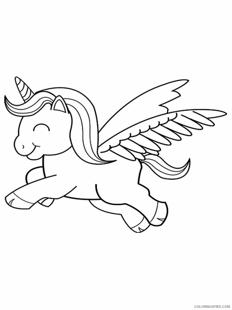 Cute Unicorns Coloring Pages For Girls Cute Unicorns 8 Printable 2021 0332 Coloring4free Coloring4free Com
