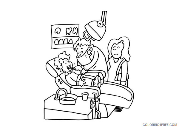 Dentist Coloring Pages for Kids Dentist Printable 2021 107 Coloring4free