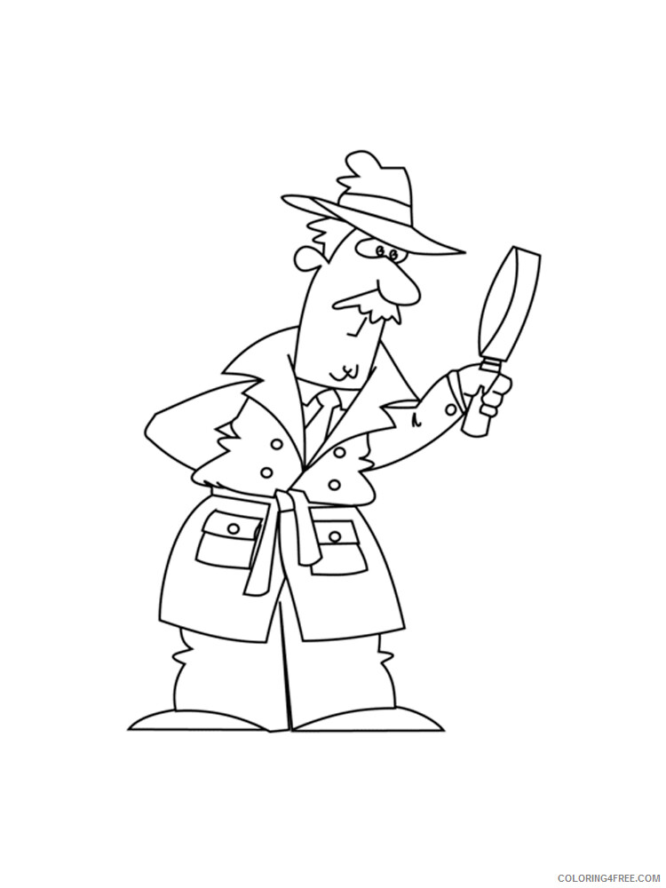 Detective Coloring Pages for Kids Detective 14 Printable 2021 128 Coloring4free