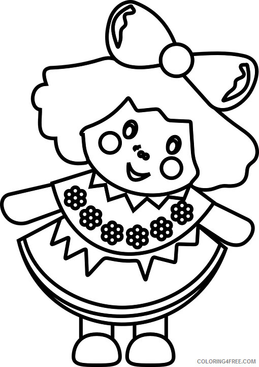 Doll Coloring Pages for Girls Doll to Printable 2021 0347 Coloring4free