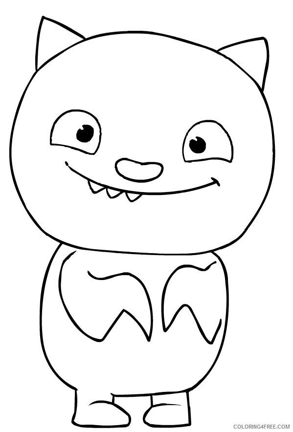 Doll Coloring Pages for Girls Lucky Bat Ugly Doll Printable 2021 0397 Coloring4free