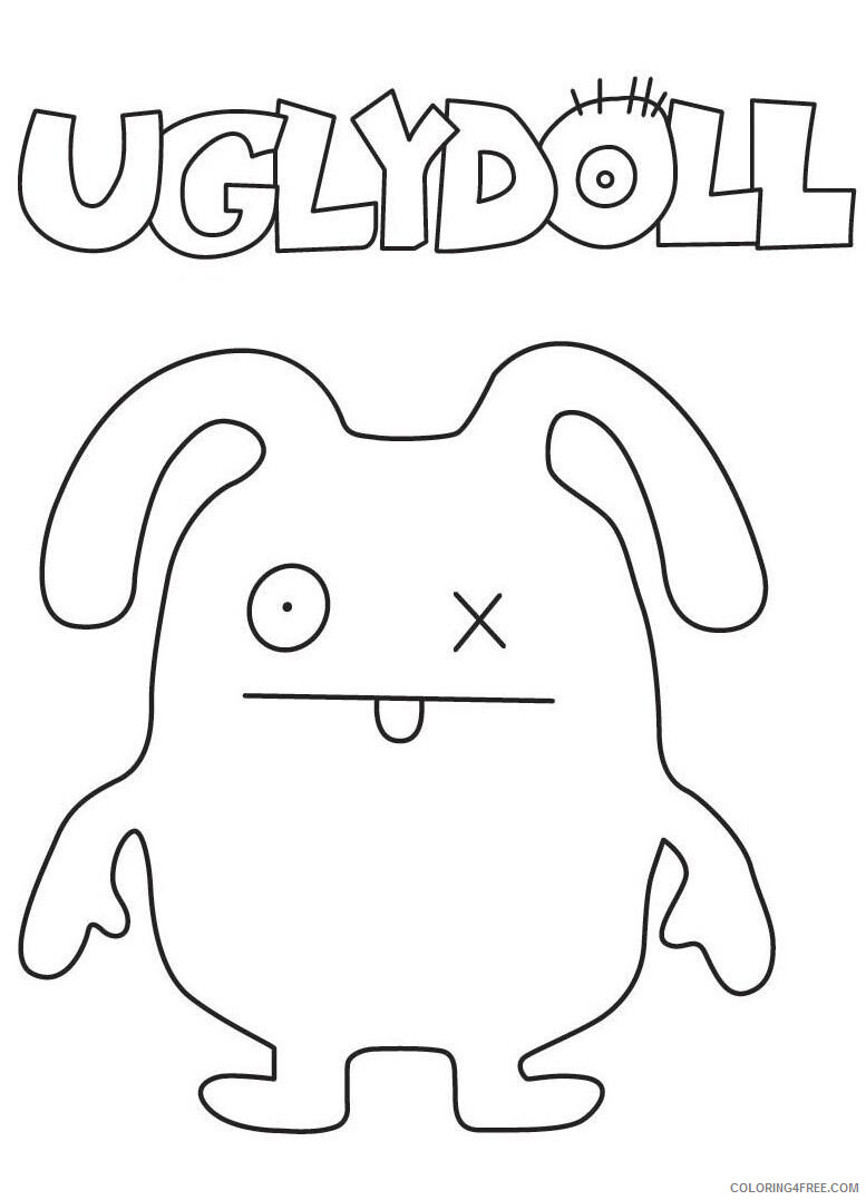 Doll Coloring Pages for Girls Ox Ugly Doll Printable 2021 0400 Coloring4free