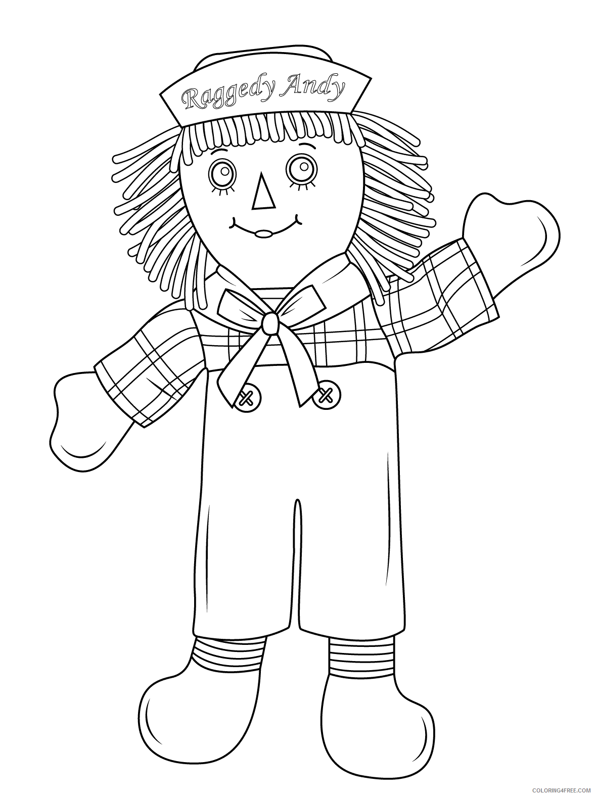 Doll Coloring Pages for Girls Raggety Andy Doll Printable 2021 0404 Coloring4free