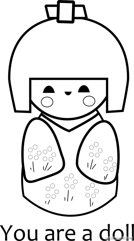 Doll Coloring Pages for Girls You are a Doll Printable 2021 0410 Coloring4free