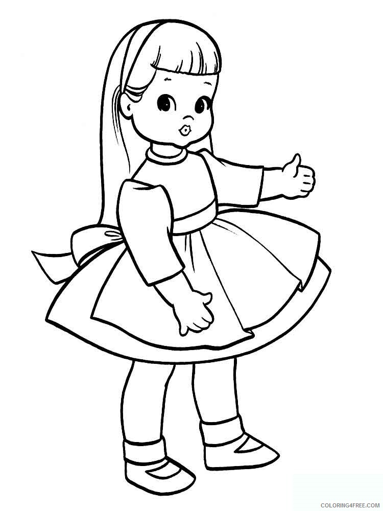 Doll Coloring Pages for Girls doll 20 Printable 2021 0360 Coloring4free