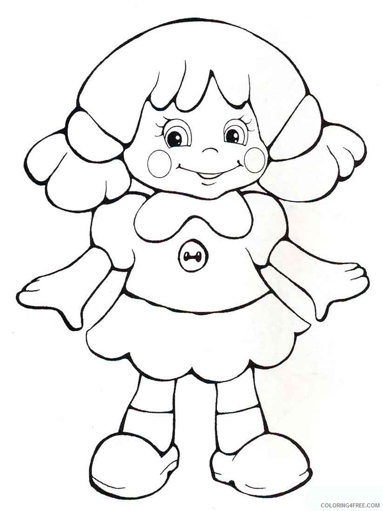 Doll Coloring Pages for Girls doll 23 Printable 2021 0363 Coloring4free