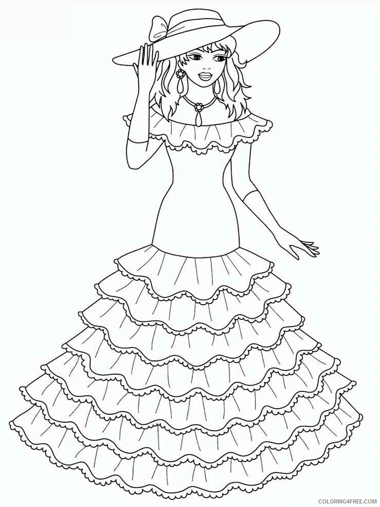 Doll Coloring Pages for Girls doll 8 Printable 2021 0369 Coloring4free