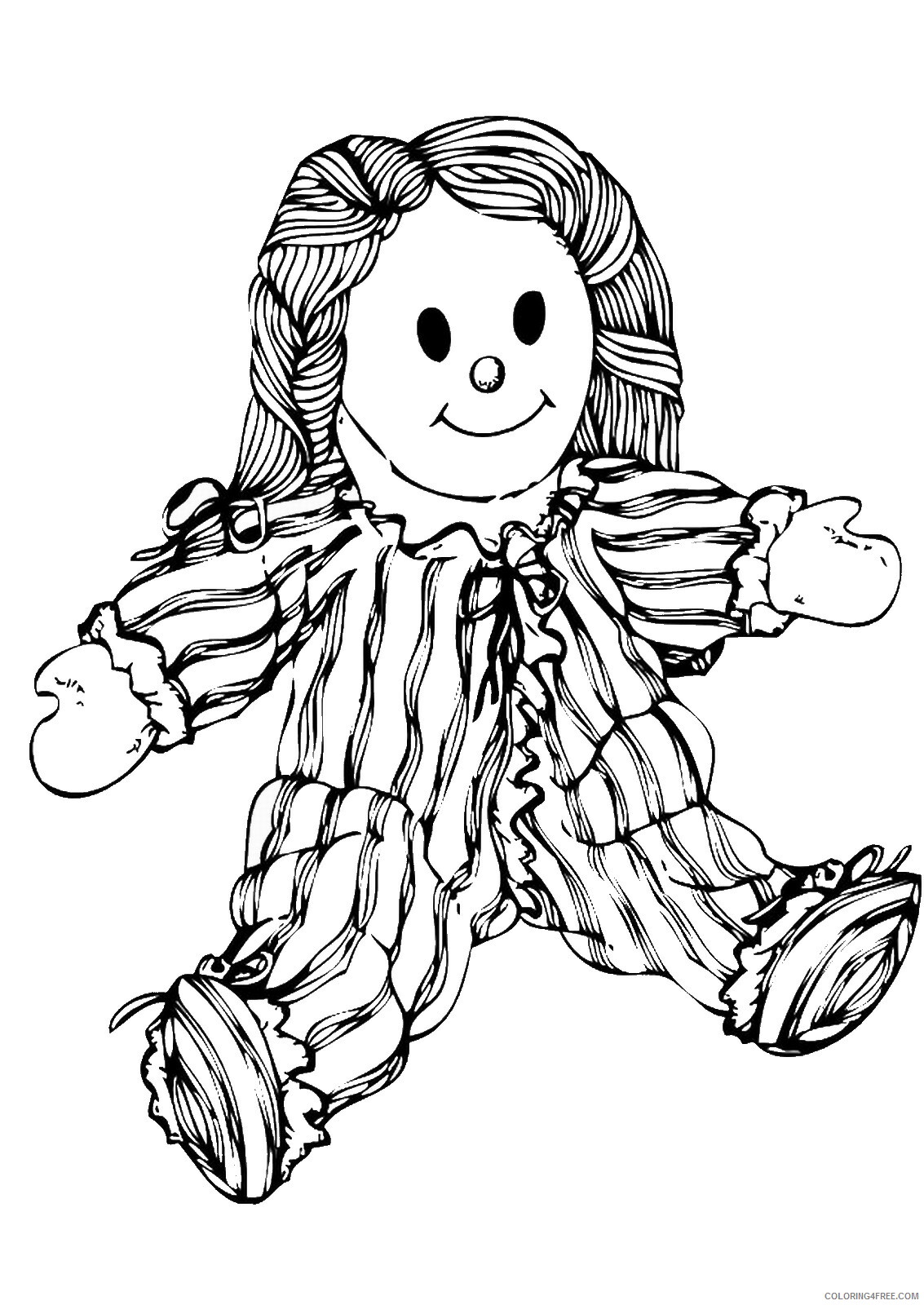 Doll Coloring Pages for Girls dolls_07 Printable 2021 0373 Coloring4free