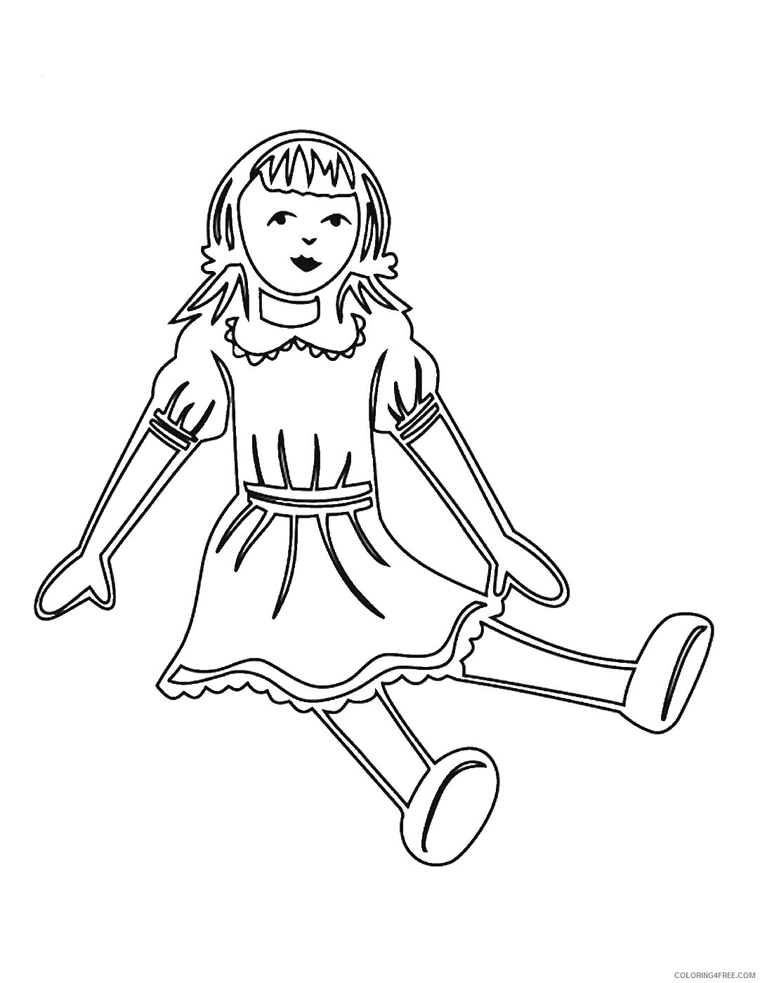 Doll Coloring Pages for Girls dolls_13 Printable 2021 0376 Coloring4free
