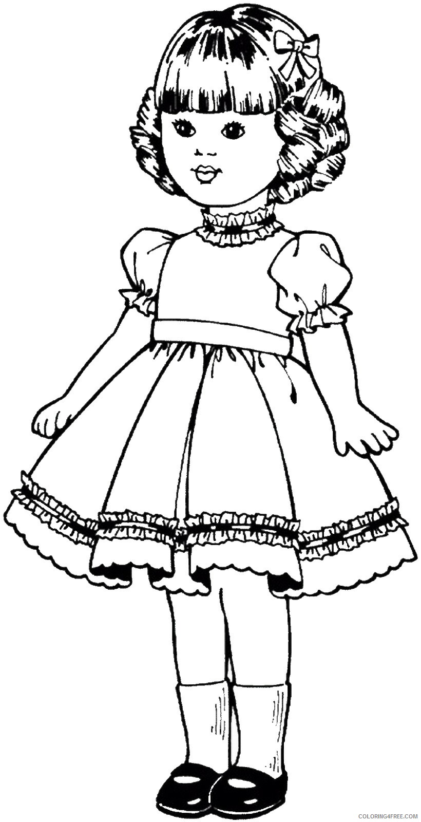 Doll Coloring Pages for Girls dolls_16 Printable 2021 0377 Coloring4free