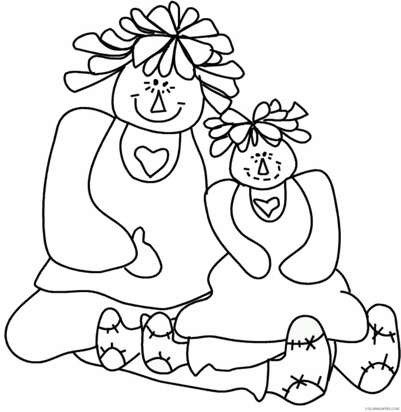 Doll Coloring Pages for Girls dolls_29 Printable 2021 0380 Coloring4free