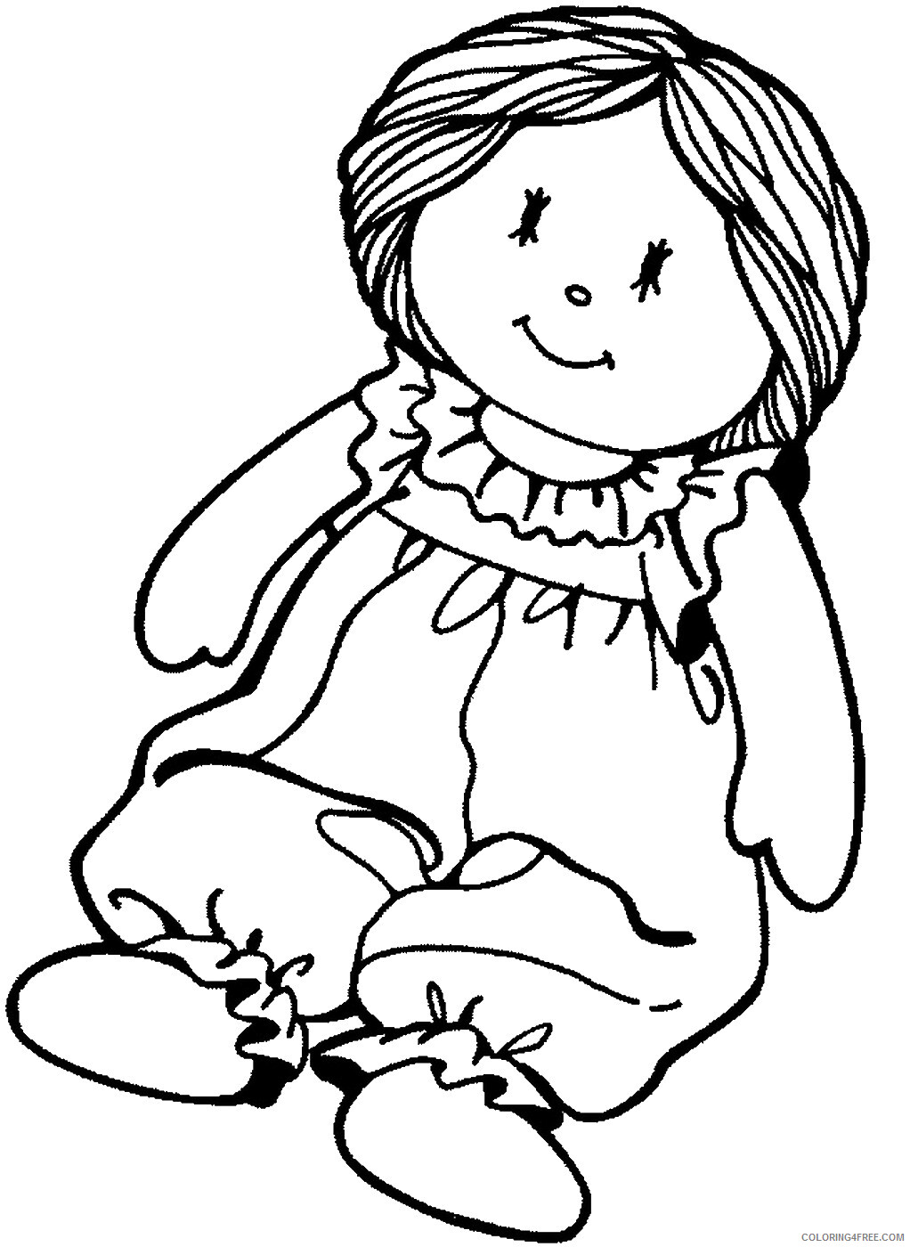 Doll Coloring Pages for Girls dolls_34 Printable 2021 0383 Coloring4free