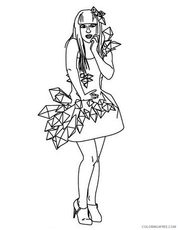 Dress Coloring Pages for Girls Beautiful Ladies Wearing Lovely Dress 2021 Coloring4free
