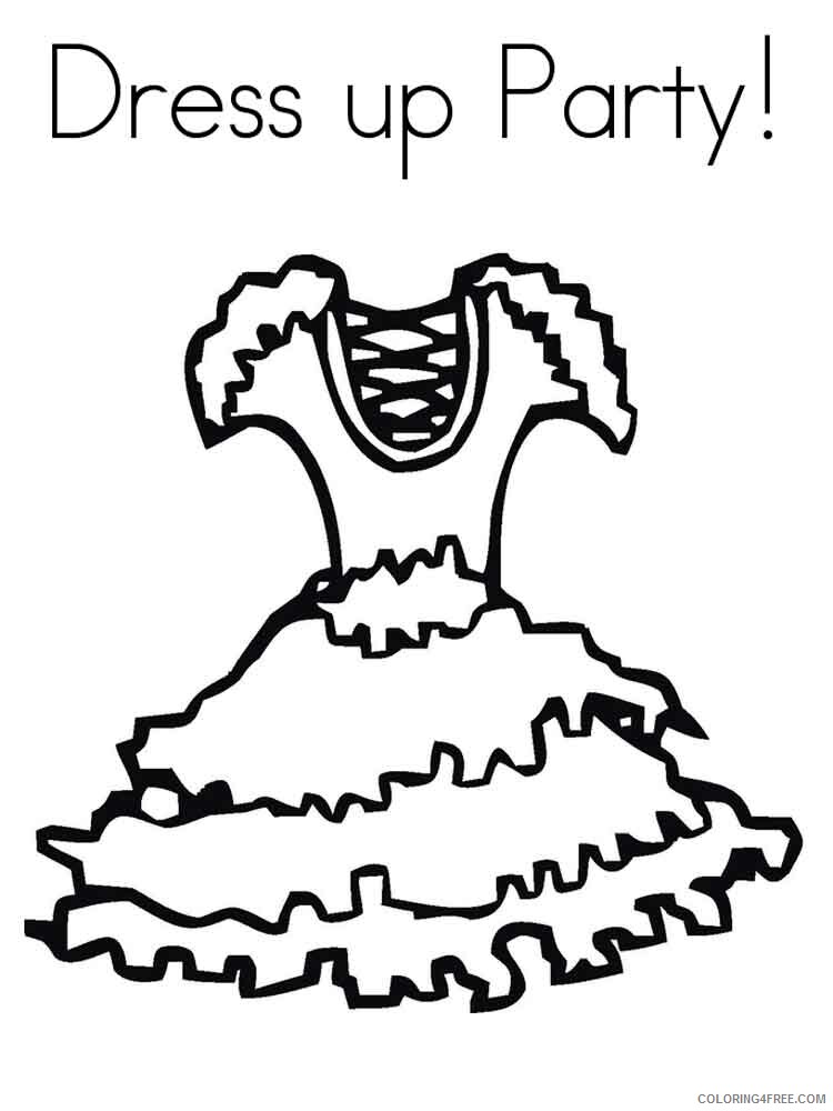 Dress Coloring Pages for Girls dress 10 Printable 2021 0417 Coloring4free