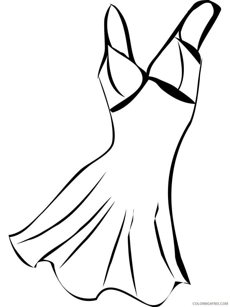 Dress Coloring Pages for Girls dress 17 Printable 2021 0419 Coloring4free