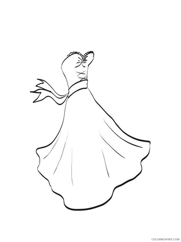 Dress Coloring Pages for Girls dress 6 Printable 2021 0423 Coloring4free