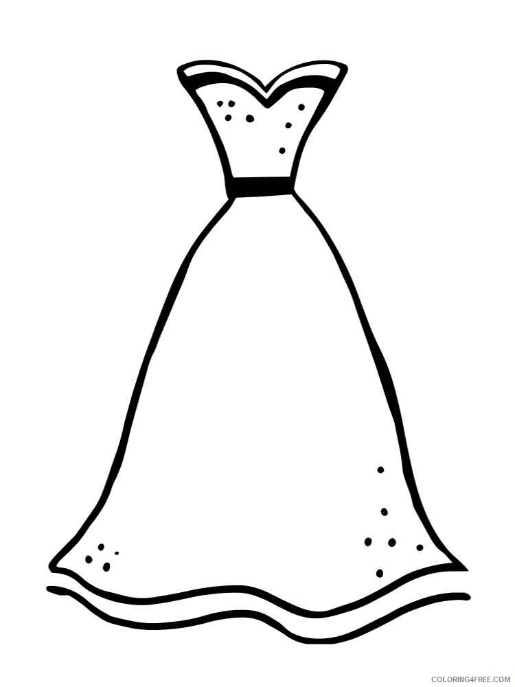 Dress Coloring Pages for Girls dress 7 Printable 2021 0424 Coloring4free