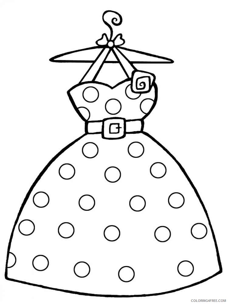Dress Coloring Pages for Girls dress 8 Printable 2021 0425 Coloring4free
