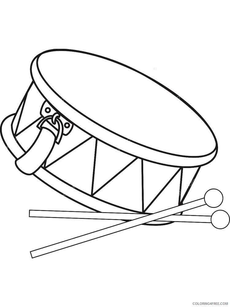 Drum Coloring Pages for Kids drum 8 Printable 2021 172 Coloring4free