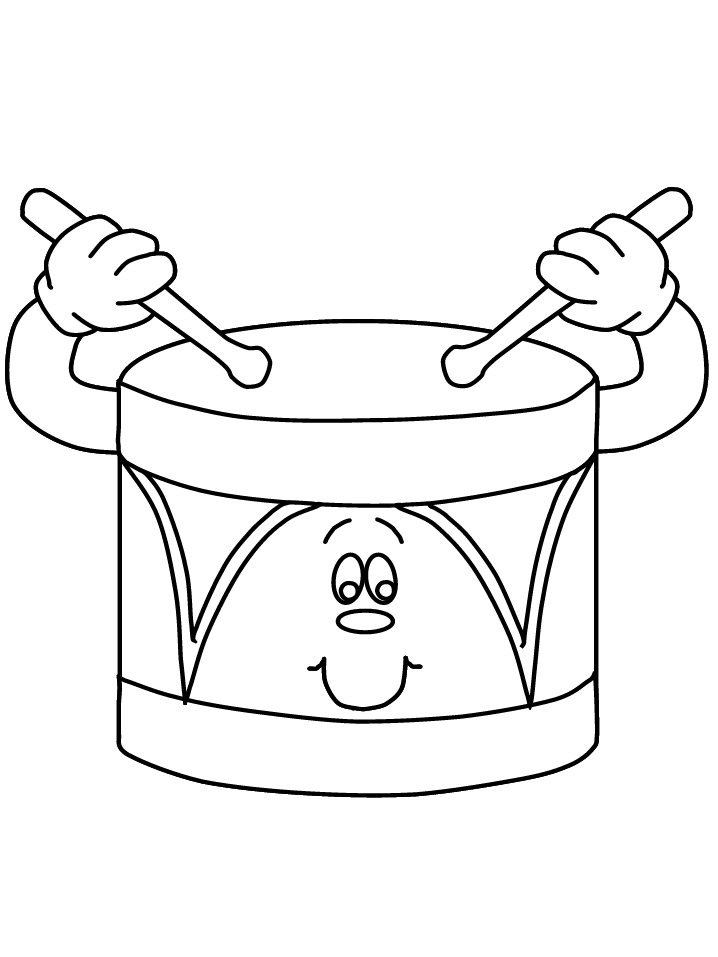 Drum Coloring Pages for Kids drum2 Printable 2021 159 Coloring4free