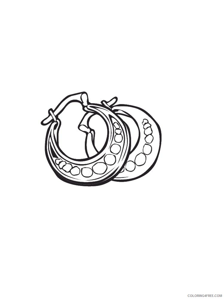 Earring Coloring Pages for Girls earring 6 Printable 2021 0442 Coloring4free