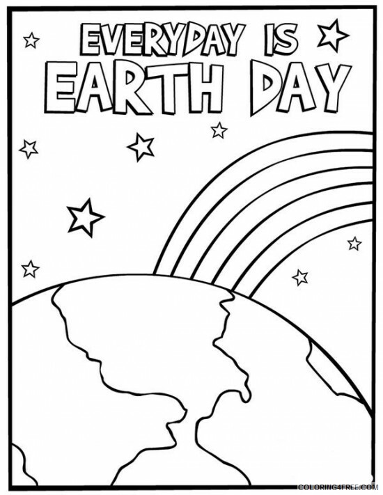 Earth Day Coloring Pages Holiday Earth Day Sheets for Free Printable 2021 0202 Coloring4free