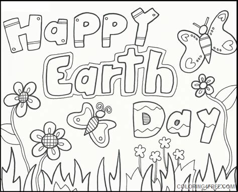 Earth Day Coloring Pages Holiday Happy Earth Day Sheet Printable 2021 0218 Coloring4free