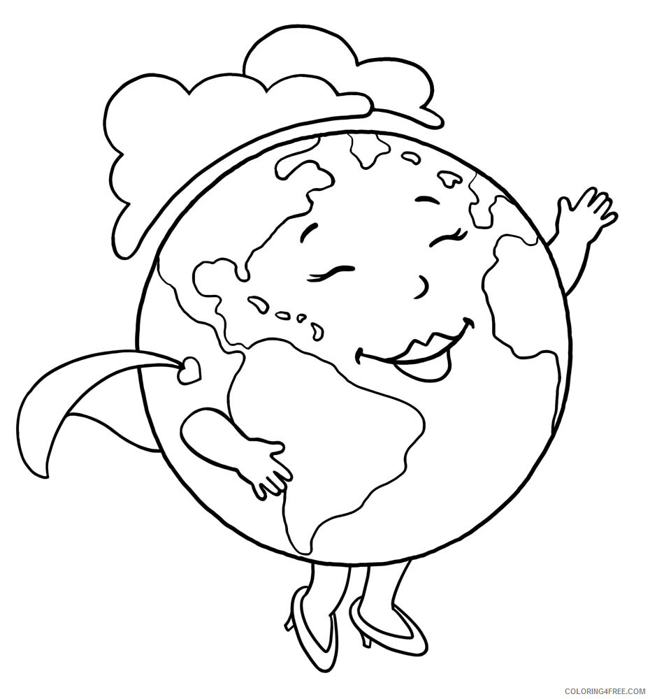 Earth Day Coloring Pages Holiday Mother Earth Day Printable 2021 0221 Coloring4free