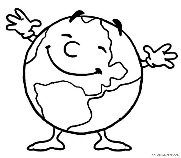 Earth Day Coloring Pages Holiday Save the Earth Day Printable 2021 0228 Coloring4free