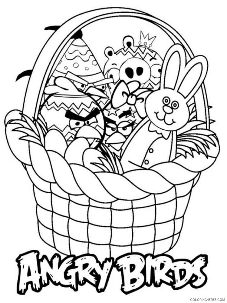 Easter Basket Coloring Pages Holiday Easter Basket 13 Printable 2021 0373 Coloring4free Coloring4free Com