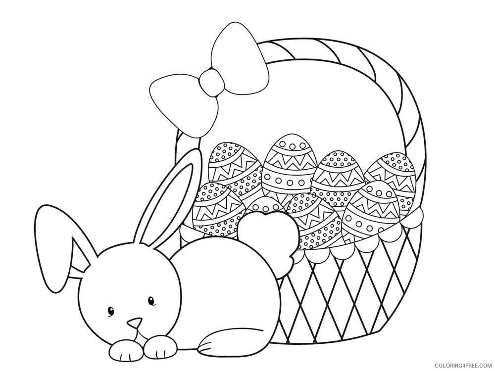 Easter Basket Coloring Pages Holiday easter basket 14 Printable 2021 0374 Coloring4free