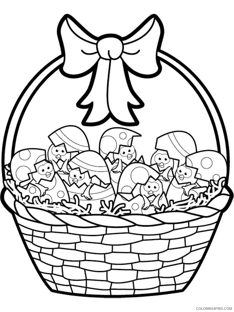 Easter Basket Coloring Pages Holiday easter basket 7 Printable 2021 0376 Coloring4free