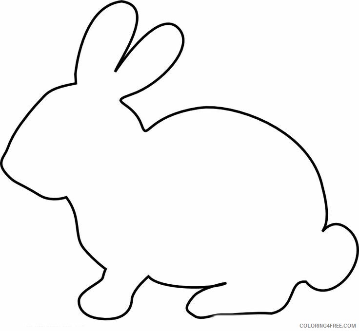 Easter Bunny Coloring Pages Holiday Draw an Easter Bunny Activity Printable 2021 0406 Coloring4free