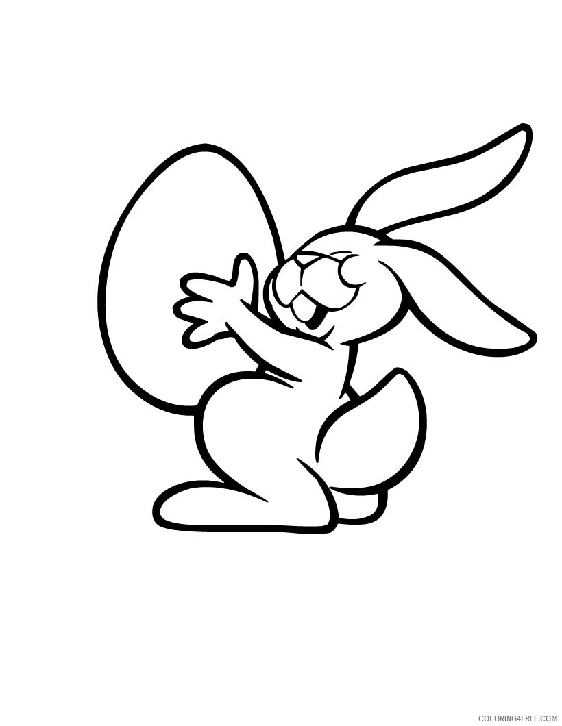 Easter Bunny Coloring Pages Holiday Easter Bunny For Kids Printable 2021 0425 Coloring4free