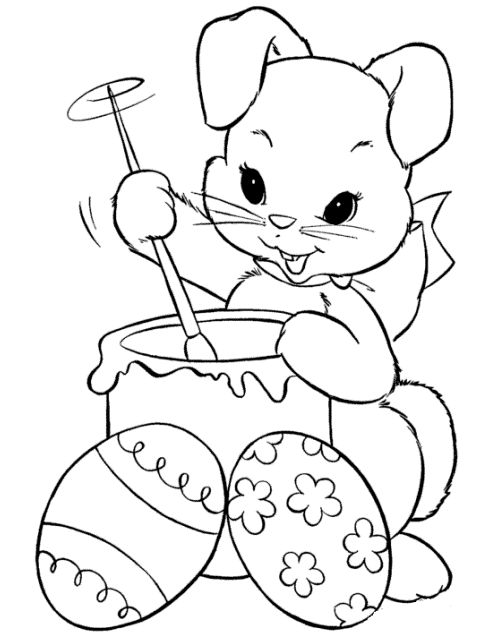 Easter Bunny Coloring Pages Holiday Easter Bunny Free Printable 2021 0427 Coloring4free