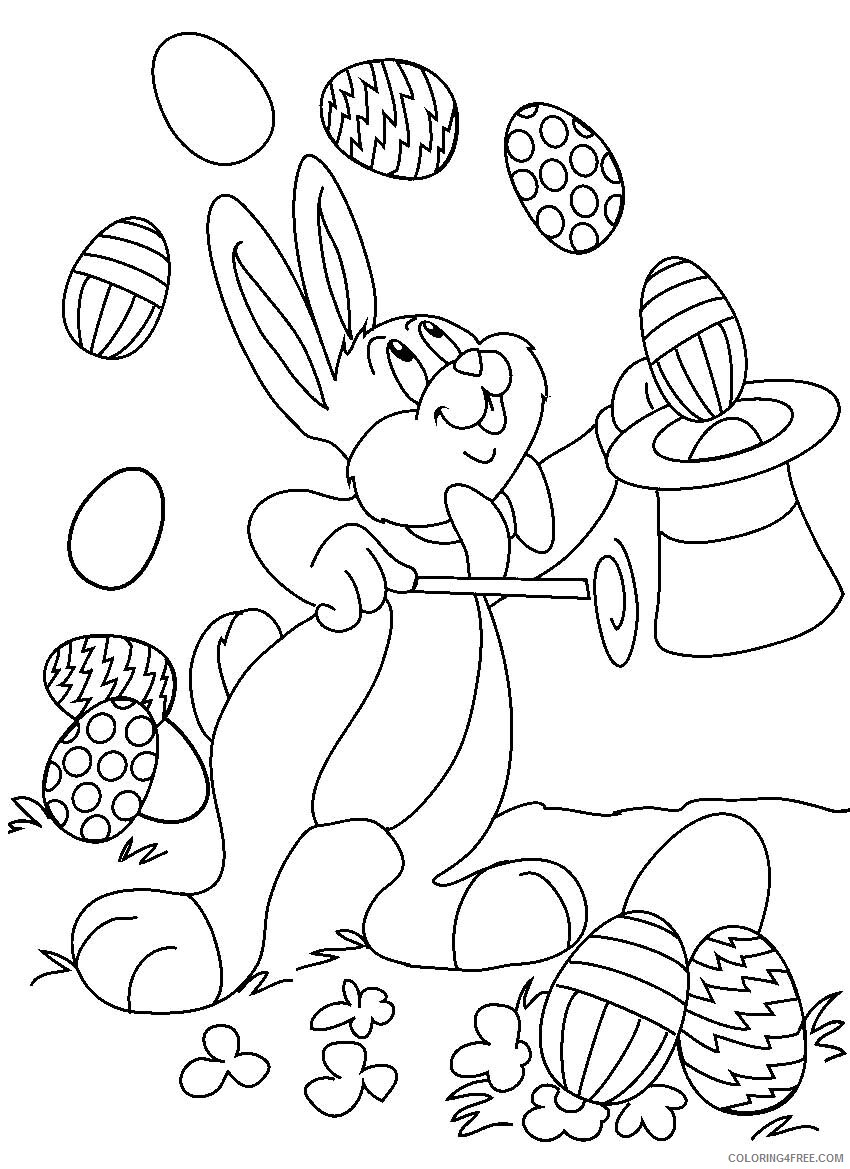 Easter Bunny Coloring Pages Holiday Easter Bunny Printable 2021 0413 Coloring4free