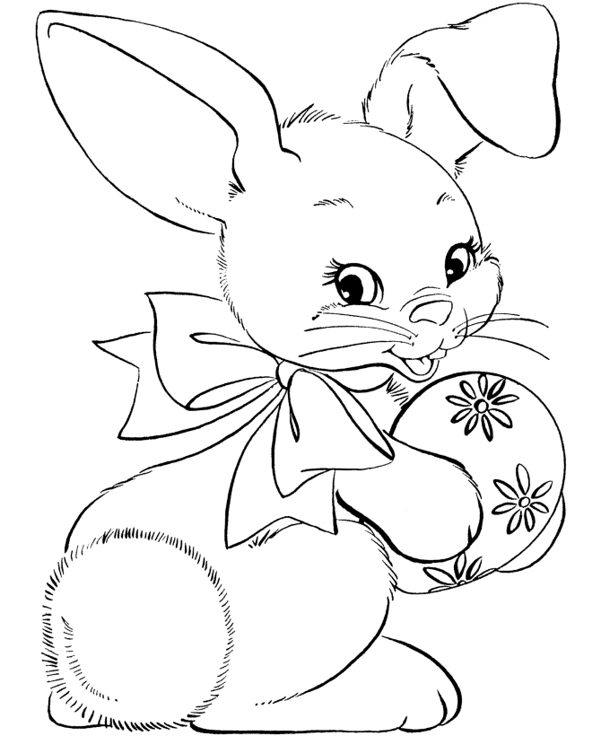 Easter Bunny Coloring Pages Holiday Easter Bunny Printable 2021 0430 Coloring4free