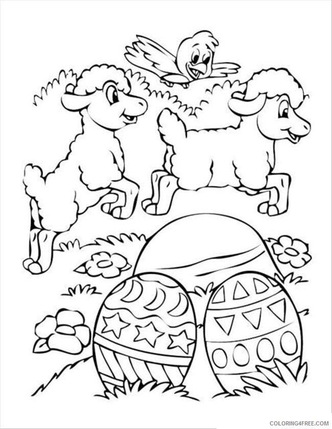 Easter Bunny Coloring Pages Holiday Easter Bunny With Eggs Printable 2021 0442 Coloring4free