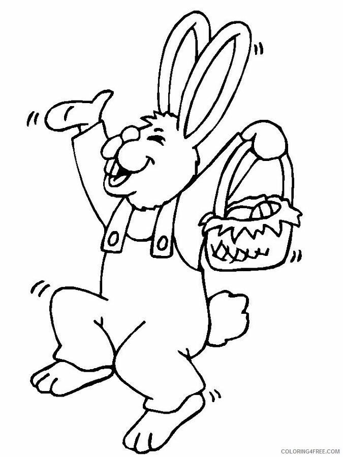 Easter Bunny Coloring Pages Holiday Printable Easter Bunny Kids Printable 2021 0457 Coloring4free