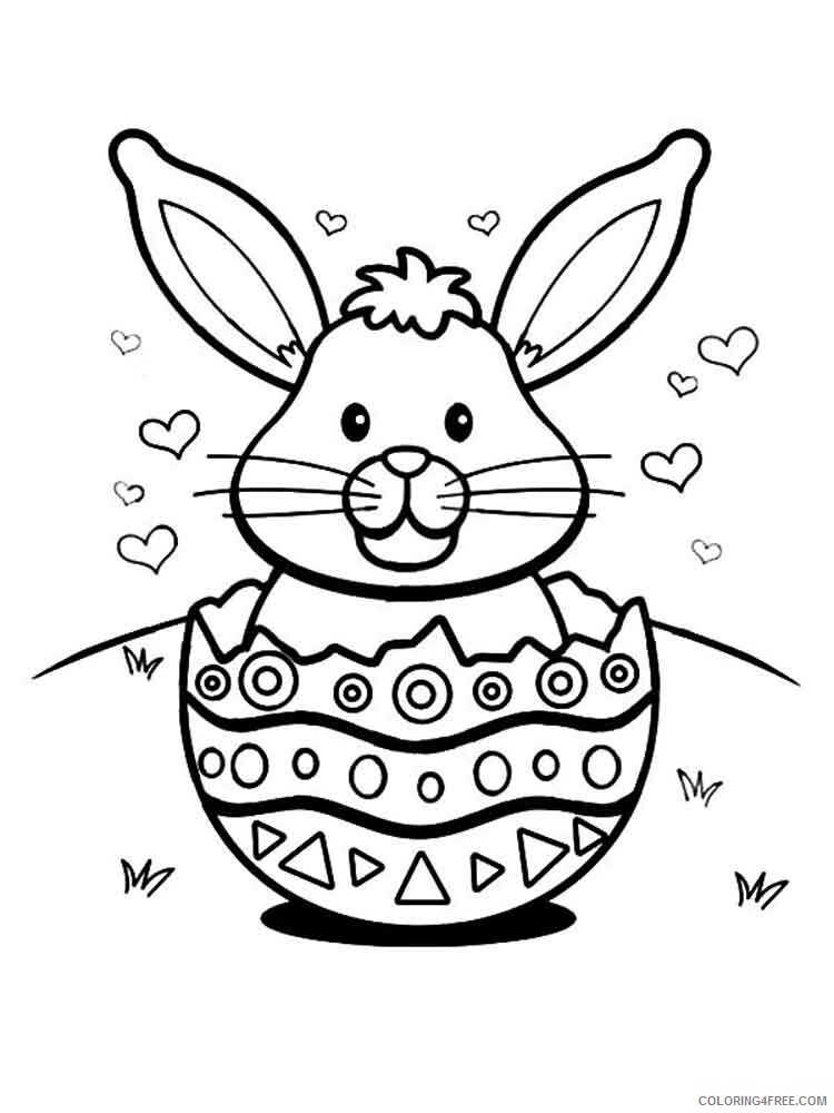 Easter Bunny Coloring Pages Holiday easter bunny 13 Printable 2021 0417 Coloring4free