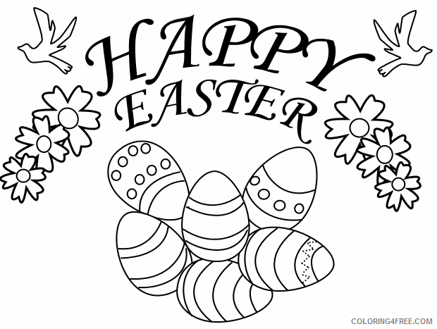 Easter Coloring Pages Holiday Color Happy Easter Printable 2021 0239 Coloring4free