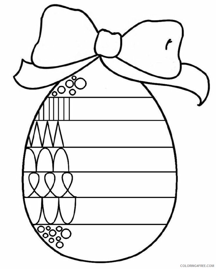 Easter Coloring Pages Holiday Easter Finish the Pattern Worksheet Printable 2021 0296 Coloring4free