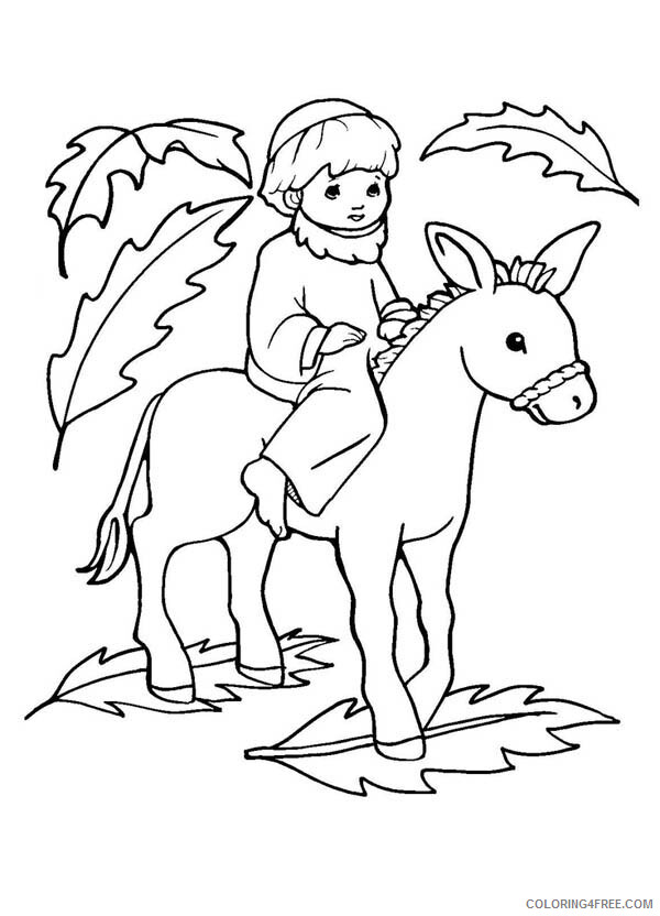 Easter Coloring Pages Holiday Free Palm Sunday Printable 2021 0310 Coloring4free