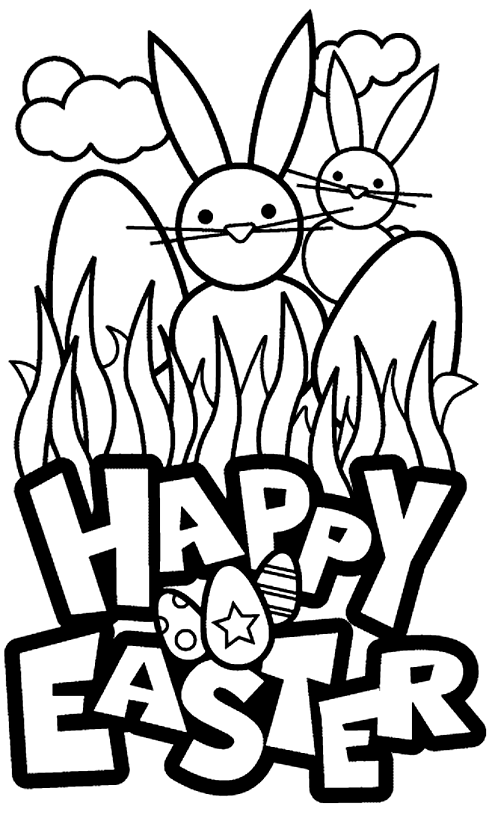 Easter Coloring Pages Holiday Happy Easter 2 Printable 2021 0315 Coloring4free