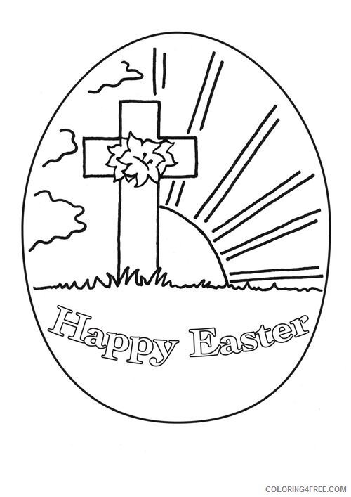 Download Easter Coloring Pages Holiday Happy Easter Cross Religious Easter Printable 2021 0324 Coloring4free Coloring4free Com